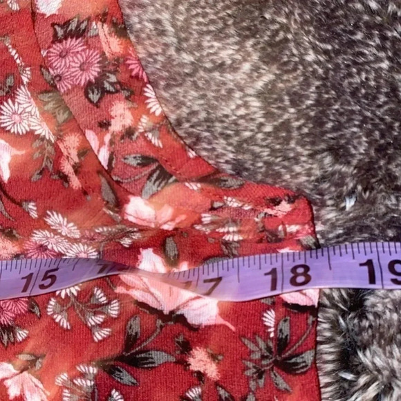 PLEIONE floral sleeveless tunic blouse Sz S - Picture 7 of 11